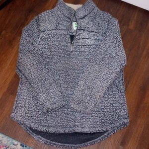 Green tea Sherpa Pullover